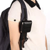 Folding Screen Mobile Phone Waist Hanging Universal Clutch Bag(Black)