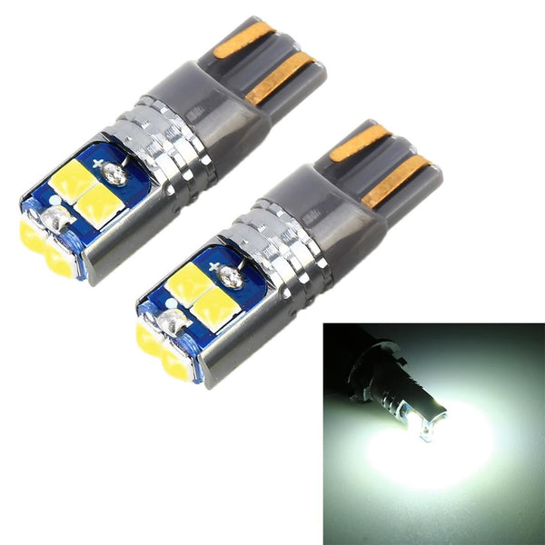 2 PCS T10 / W5W / 168 DC12-24V / 1.8W / 6000K / 140LM Car Clearance Light 4LEDs SMD-3030 Lamp Beads with Decoding & Constant Current(White Light)