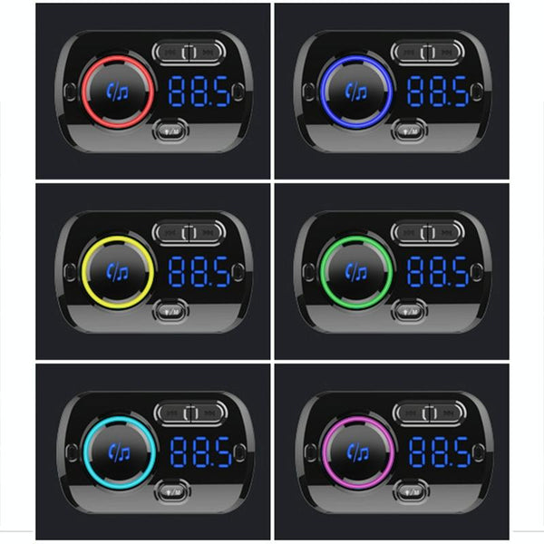 BC49BQ Car Digital Radio Receiver Bluetooth MP3 Player FM Transmitter Voice Assistant QC3.0 Quick Charger