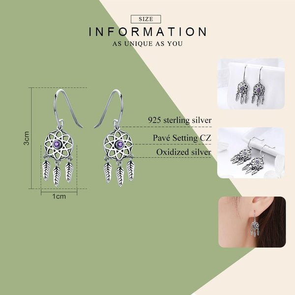 S925 Sterling Silver Temperament Earrings Hollow Earrings
