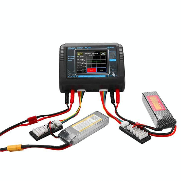 HTRC T240 Touch Balance Model Airplane Lithium Battery Charger Remote Control Car Toy B6 Charger, US Plug