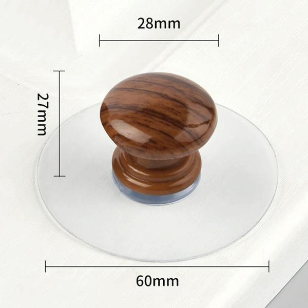 Hole-free Wardrobe Handles Drawer Glass Door Adhesive Household Round Handle, Spec: J