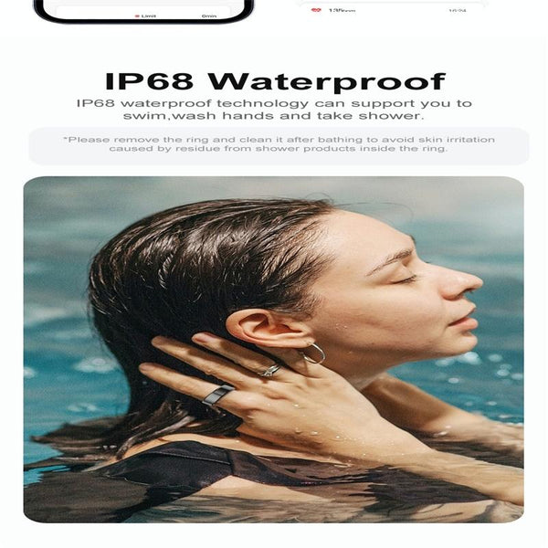 R02 SIZE 11 Smart Ring, Support Heart Rate / Blood Oxygen / Sleep Monitoring / Multiple Sports Modes(Gold)