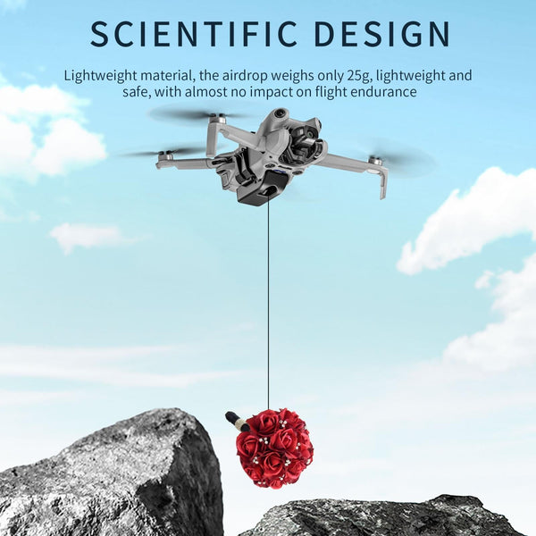 For DJI Mini 4 Pro STARTRC LED Light Air-Dropping System Thrower Parabolic