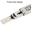 8 inch 20cm Thickened Three Sections Ball Slide Mute Drawer Track Rail