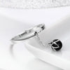 S925 Sterling Silver Open Pearl Ring