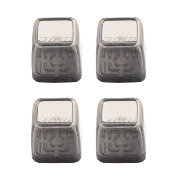 4pcs / Set Thickened Wear-Resistant Table And Chair Leg Covers Household Quiet Non-Slip Stool Foot Protector, Style: Large Square Light Gray