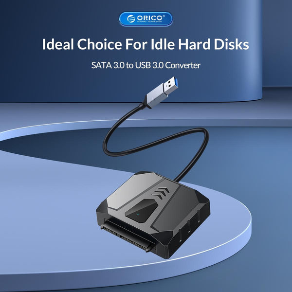 ORICO UTS2 USB 3.0 2.5-inch SATA HDD Adapter with 12V 2A Power Adapter, Cable Length:1m(US Plug)