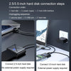 JINGHUA USB3.0 To SATA HDD Adapter Cable For 2.5/3.5 Inch External HDD SSD Hard Drive(30cm)