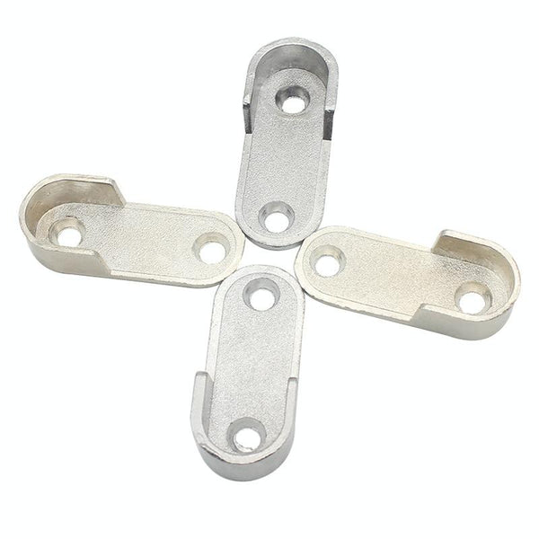 2pcs Wardrobe Closet Rod End Support Bracket Alloy Holder Hardware Furniture Accessories, Style: Thickened