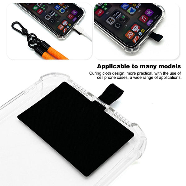 10mm Thick Rope Mobile Phone Lanyard Spacer Adjustable Anti Theft Phone Strap(NO.11 Red and Yellow)