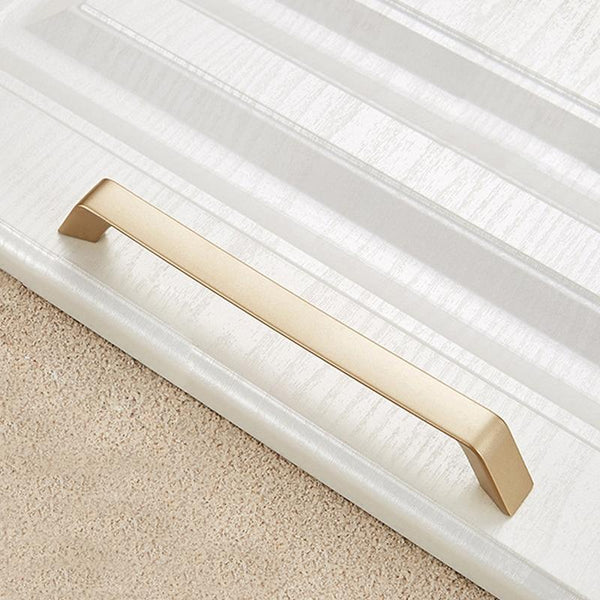 9009-160 Modern Simple Cabinet Door Handle Drawer Wardrobe Zinc Alloy Handle(Gold)