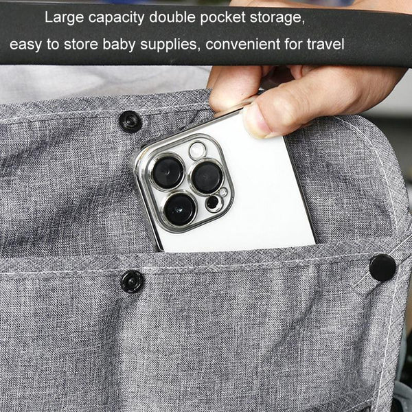 Baby Stroller Bag Mobile Phone Tissue Storage Bag, Size: 40x29cm(Gray)