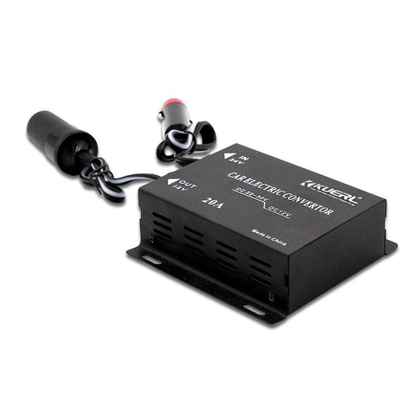 Car Audio Subwoofer Modification Cigarette Lighter Plug Power Converter Buck, Model: 24V-12V 10A