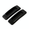 1pair Rectangular Paste Assist Door Windows Handle Refrigerator Cabinet Door Handle(Black)