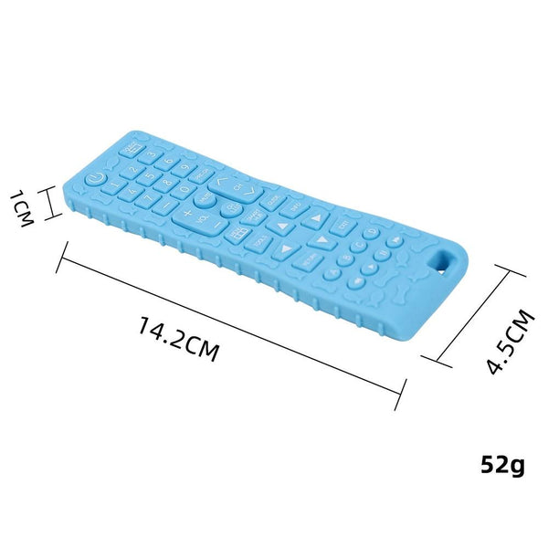 Baby Simulation Silicone Remote Control Can Press Tooth Glue Preventing Eating Hands Teething Stick, Color: 1st Generation Orange