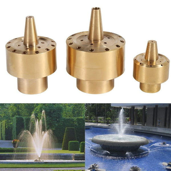 All Brass Flower Column Nozzle Inner Wire Garden Water Features Landscape Fountain Nozzle, Specification: DN50 2 inch