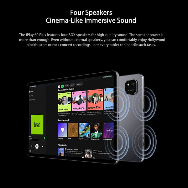 ALLDOCUBE iPlay 60 Plus 4G LTE Tablet PC, 8GB+256GB, 11.5 inch Android 14 MediaTek MT8781 Octa Core Support Dual SIM (Space Grey)