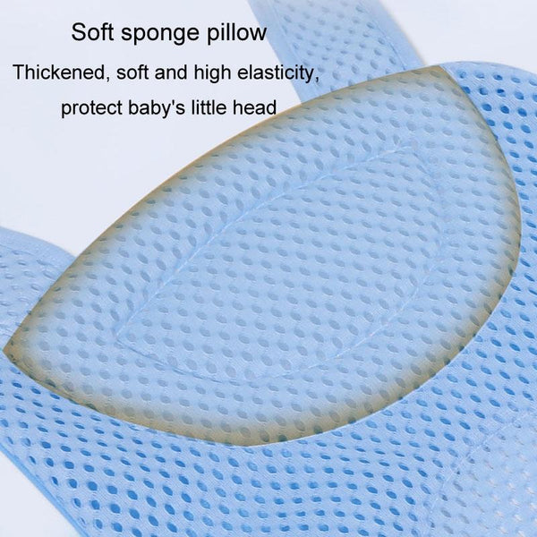 Baby Bath Tub Bathing Support Net Stand Newborn Non-Slip Suspended Shower Mat, Style: 5 Buckle Green