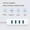 Original Xiaomi 4 Ports USB3.0 Hub with Stand-by Power Supply Interface USB Hub Extender Extension Connector Adapter(White)