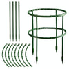 Garden Flower Stand Plant Plastic Support Ring, Style: Long Double Layer(Green)