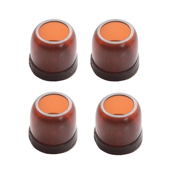 4pcs / Set Thickened Wear-Resistant Table And Chair Leg Covers Household Quiet Non-Slip Stool Foot Protector, Style: Extra Large Round Light Brown