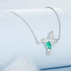 S925 Sterling Silver Platinum-Plated Smart Hummingbird Necklace For Women(BSN378)
