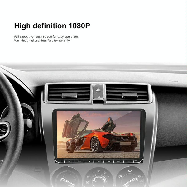 A2743 For Volkswagen 1+16G 9-inch Central Control Large Screen With Carplay Car Android10.0 Navigator Player, Style: Standard+12Lights Camera