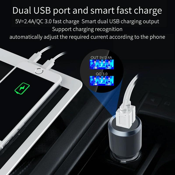 BC49BQ Car Digital Radio Receiver Bluetooth MP3 Player FM Transmitter Voice Assistant QC3.0 Quick Charger