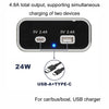 USB Dual-port Multi-function Fast Charging Car Modification Charger(UCC-316A AC4.8A)