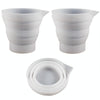 2pcs 500ml Folding DIY Epoxy Measuring Cup Silicone Mold Candle Plaster Glue Mixing Cup