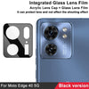 For Motorola Edge 40 5G imak High Definition Integrated Glass Lens Film Black Version