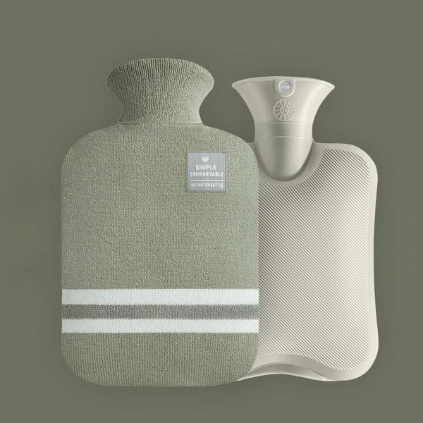 Large Explosion-proof Water-injected PVC Warm Water Bag, Spec: 1000ml (Bean Green)