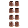2 inch Enlarged 8pcs /Set Round Table And Chair Leg Covers For Tiles/Wooden Floors Furniture Protectors(Light Brown)