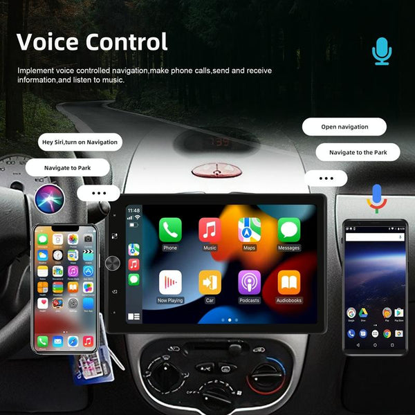 10.4 Inch MP5 Single Butt Vertical Screen Manual Rotation Android Navigation With Wireless Carplay Backup Camera(Standard)