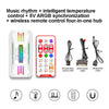 COOLMOON CM-MPAC PWM 5V ARGB Cooling Fan Remote Control For PC Case Chassis, Style: 4 in 1  (White)