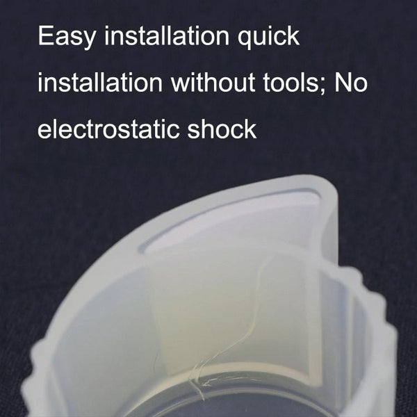 Night Light Door Locks Cover Thickened Anti-Collision Pad Door Lock Protective Cover(Transparent)