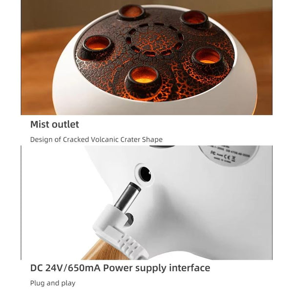 Dynamic Multi-Spray Aromatherapy Diffuser With Colorful Lights Remote Control Humidifier US Plug(V80 Spit Circle Upgrade Model)