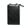 Elephant Pattern Multifunctional Cross Bag Phone Case(Black)