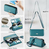 CaseMe ME30 Max Multifunctional Large-Capacity Shoulder Crossbody Phone Bag(Blue Green)