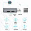 ADS-302A 3 in 1 USB to USB 3.0 / 2.0 Hub Expansion Station USB Adapter(Silver)