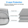 HAWEEL 16 inch Laptop Sleeve Case Zipper Briefcase Bag for 15-16.7 inch Laptop(Grey)