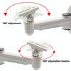 Adjustable CCTV Camera Wall Mount Bracket, ABS Plastic, White