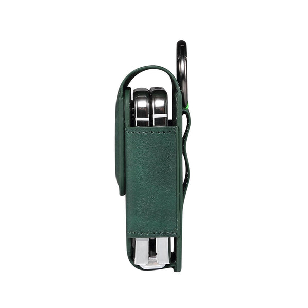 Folding Screen Mobile Phone Waist Hanging Universal Clutch Bag(Green)