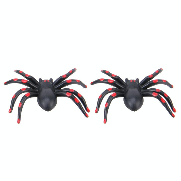2 PCS Universal Spider Shape Car Motor Bicycle Tire Valve Caps (Red)