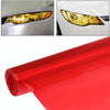 Protective Decoration Car Light Membrane /Lamp Sticker, Size: 100cm(L) x 40cm(W(Red)
