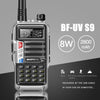 Baofeng BF-UV5R Plus S9 FM Interphone Handheld Walkie Talkie, US Plug (Black)