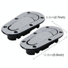 A Pair Car Carbon Fiber Cover Lock Modified Hood Lock General Racing Car Cover Lock(Carbon Grey)