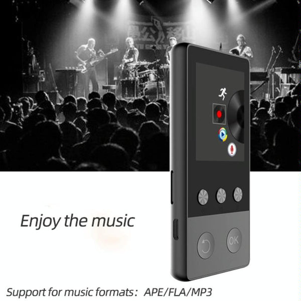 A5 1.8 inch Sports Bluetooth MP3 Music MP4 Video Player, Support Speaker 8GB(Black)