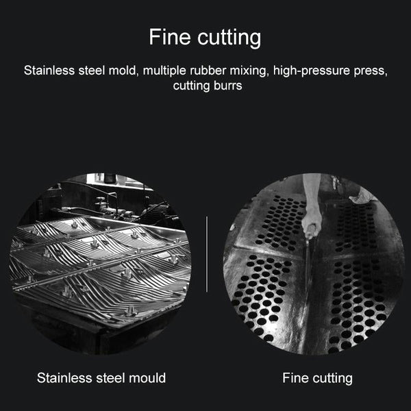 Trapezoidal Two-in-one Herringbone Rubber Speed Bump, Size: 50x35x5cm